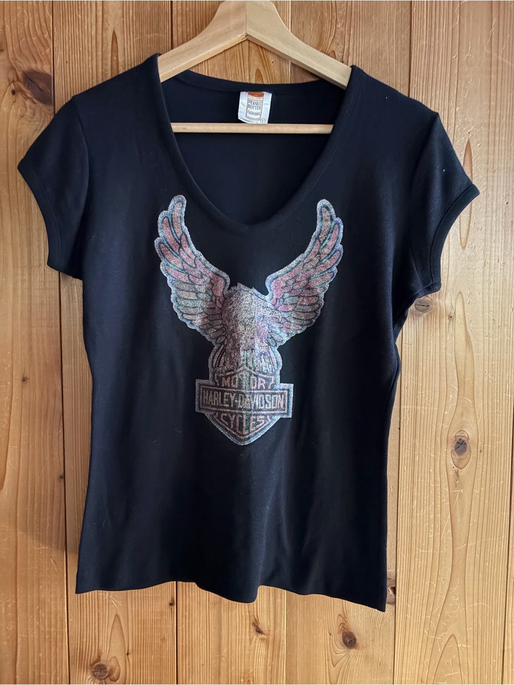 Harley Davidson Glitter Shirt 1970s Vintage Mint!